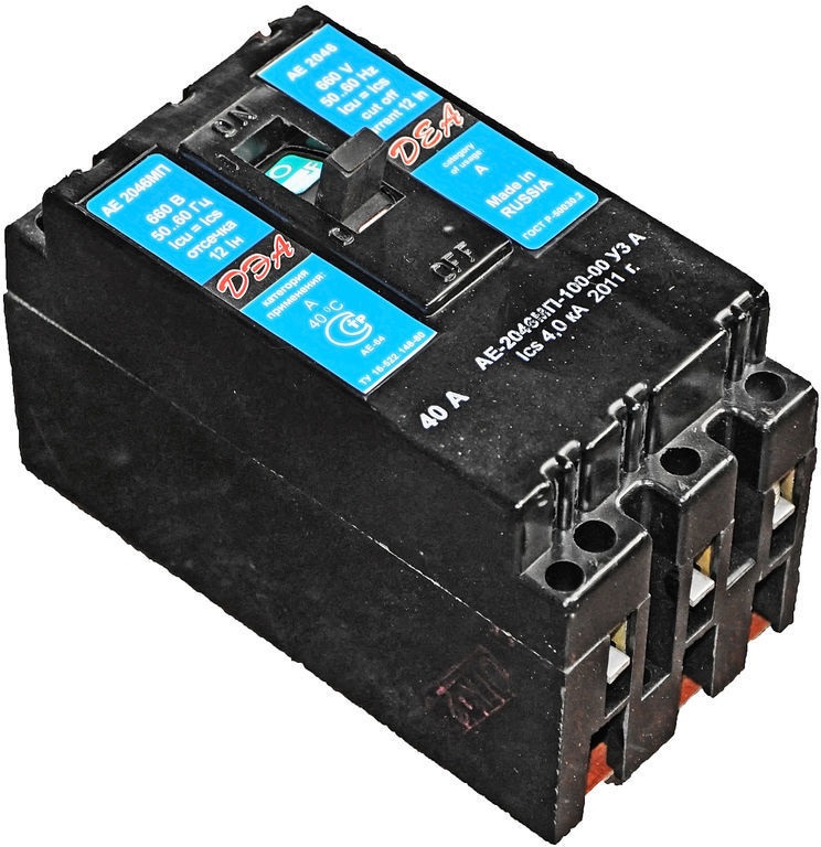 Автомат АЕ 2046 МП 40А 3 фазы | ТОКС